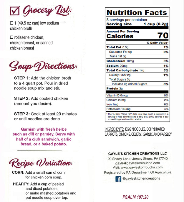 Hearty Chicken Noodle Soup